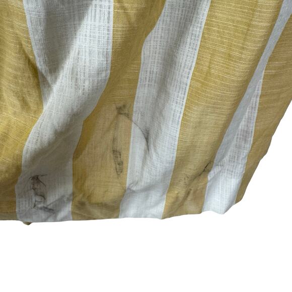 Vintage 50s Donovan-Galvani Yellow Striped Shirtwaist Dress Cotton Voile As Is - Picture 13 of 16